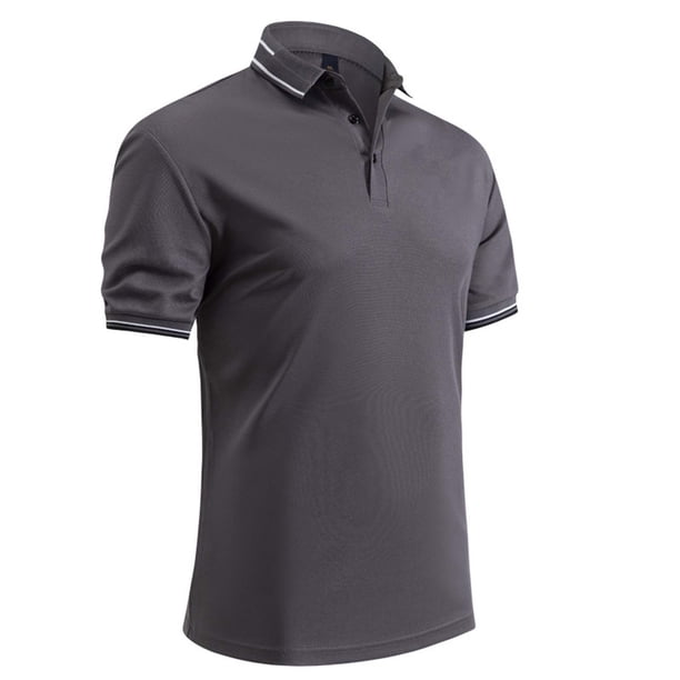 Blusa y camisa de manga corta con cuello vuelto para hombre, blusa de manga larga con solapa y botones estampados, blusa de poliéster para hombre