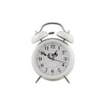 thumbnail image 1 of Reloj Despertador Campana Retro Analógico Estilo Vintage Alarma Decorativo Retro Retroiluminación (Blanco), 1 of 11