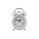 thumbnail image 1 of Reloj Despertador Campana Retro Analógico Estilo Vintage Alarma Decorativo Retro Retroiluminación (Blanco), 1 of 11