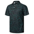 thumbnail image 2 of GENTS BLISS Golf Men Shirts Short Sleeve Shirts for Men Floral Print Men Polo Shirts, 2 of 12