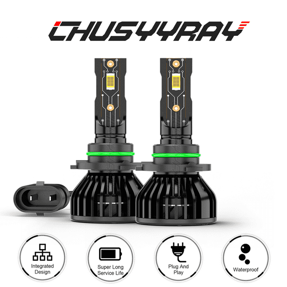 9006 HB4 Headlight Low Beam Kit Bulbs Super Bright 6000K High Performance Pack of 2