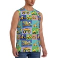 thumbnail image 2 of Easygdp Construction Machinery Men's Breathable Tank Tops Sleeveless Sporty T Shirts for Basketball, Mountaineering, Bodybuilding -X-Large, 2 of 8