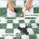 thumbnail image 5 of Alfombra FALARK a cuadros para dormitorio, 120 x 180 cm, color verde salvia y blanco, 5 of 8