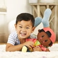 thumbnail image 2 of Playskool Dressy Kids Doll with Black Hair and Hat, Activity Plush Toy with Zipper, Shoelace, Button, for Kids Ages 2 and Up ( Exclusive), 2 of 7
