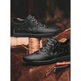 thumbnail image 1 of Clohoo Brand Edition Hand-stitched Soft Leather Casual Shoes For Men, Slip-resistant, Wear-resistant, Shock Absorbent, Comfortable, Breathable Men's B, 1 of 4
