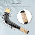 thumbnail image 4 of Sax Bend Neck Accessory for Alto Saxophone Metal Cork with Black Nickel Plated Finish Replacement Part,Silver, 4 of 5