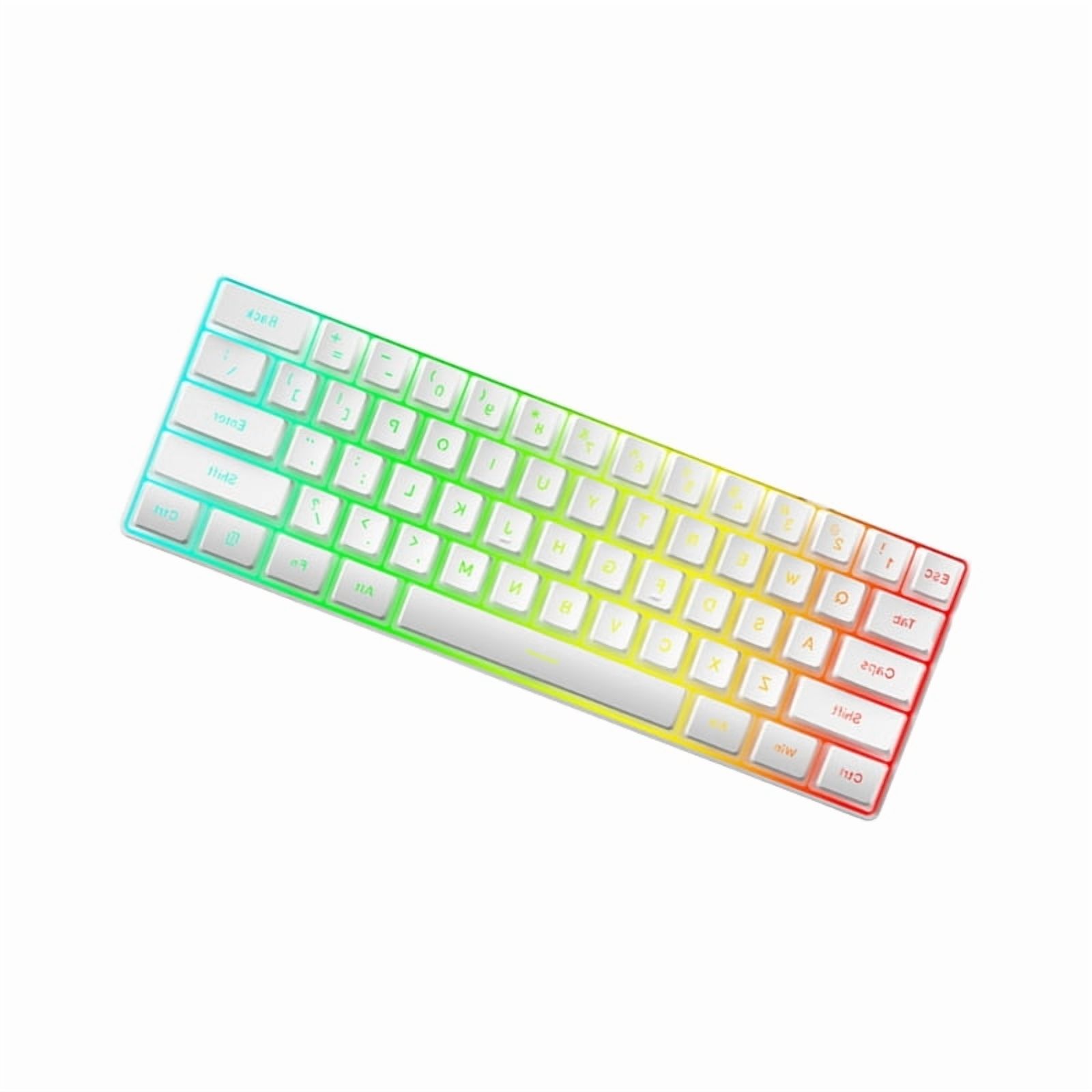 Ergonomic Corded Gaming Keyboard 61 Key LED Backlit Waterproof Keyboard for PC Computer Gaming Office Accessories