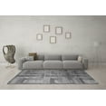 thumbnail image 3 of Ahgly Company Indoor Round Abstract Gray Modern Area Rugs, 7' Round, 3 of 4