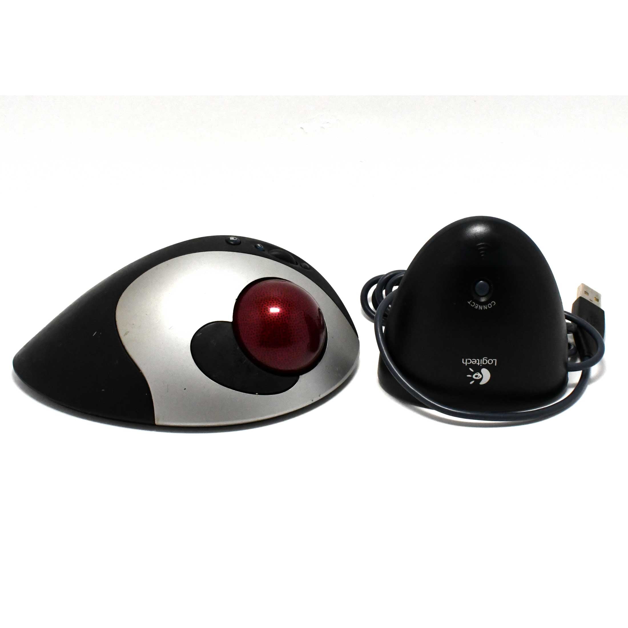 Pre-Owned Logitech Cordless TrackMan Optical - Trackball - optical - wireless - RF - USB / PS/2 wireless receiver
