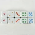 thumbnail image 2 of Koplow Games Pack of 10 16mm Educational Color Shapes 1-6 Dice - White with Multicolor Shapes #18008, 2 of 2