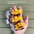 thumbnail image 3 of 12pcs Mini Pull-Back Construction Vehicle Toy Set for Youngsters - Assorted Colors, Durable Plastic, Perfect Gift for Boys, 3 of 5