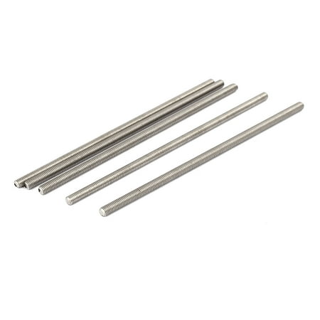 M5 x 140mm 304 Stainless Steel Fully Threaded Rod Bar Studs Hardware 5 ...