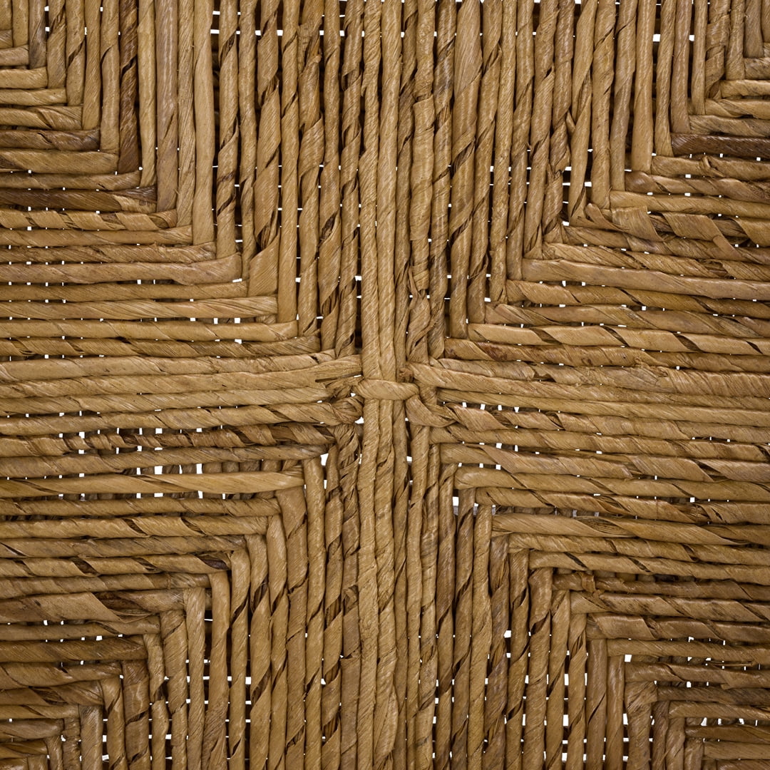 Safavieh Couture Kona Woven Abaca Dining Chair, Black/Natural