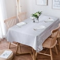 thumbnail image 2 of Silver Plant Flower Tablecloths Waterproof Kitchen Items Coffee Table For living Room Home Decor Dining Table Nappe De Table, 2 of 7