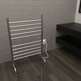 thumbnail image 3 of Amba Solo Freestanding 24" Heated Towel Warmer Rack For Bathroom - Brushed, 150 Watts, 1.3 Amps, 120 Volts, 3 of 3