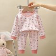 thumbnail image 2 of TOWED22 Baby Girl Toddler Clothes Outfits Set Long Sleeve Round Neck Tee + Elastic Waist Joggers 2 Piece Fall Winter Cute Comfy(Light Purple,2-3 Y), 2 of 6