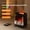 black, variant on Portable Snow Mountain Aromatherapy Diffuser with 7-Color Aurora Light Effects, Ultrasonic Cool Mist Maker with Clear Housing, USB Powered Desktop Humidifier for Home and Office Use
