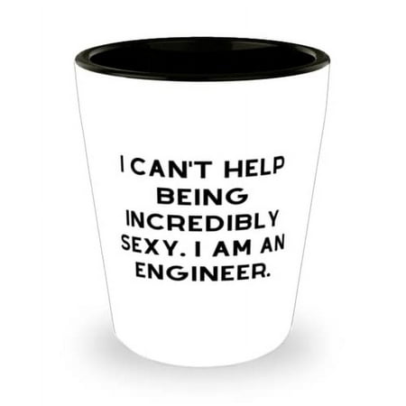 

Cool Engineer Gifts I can t Help Being Incredibly Sexy. I am an Gag Graduation Shot Glass Gifts For Colleagues From Friends Funny shot glass gift ideas Funny shot glass gifts for men Funny shot