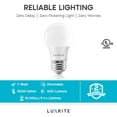 thumbnail image 5 of Luxrite A15 LED Dimmable Light Bulb 7W (40W Equivalent) 5000K Bright White, 600 Lumens, E26, 6 Pack, 5 of 8