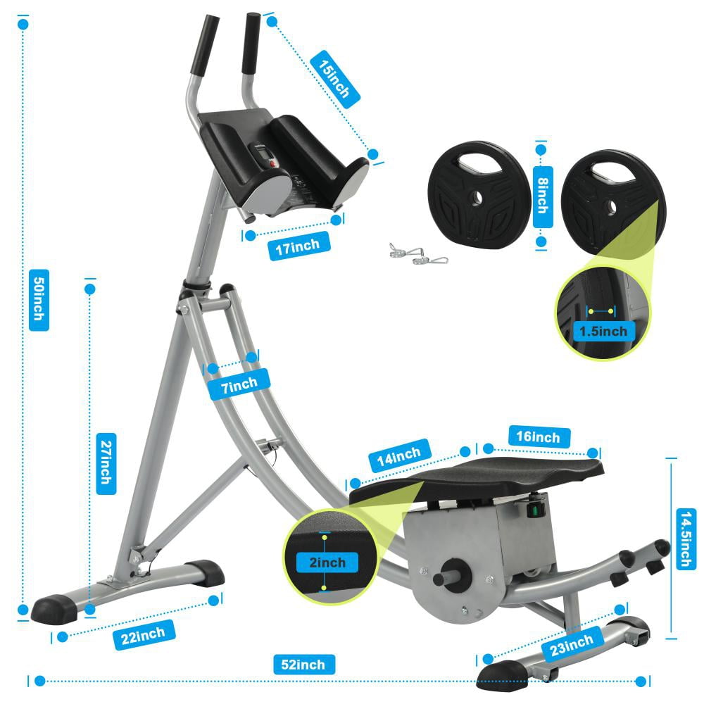 Ab Workout Equipment, ab Machine for Home Gym, Foldable