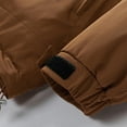 thumbnail image 6 of VBTAPA Mens Winter Coat Hooded Down Jacket Thicken Warm Ski Snow Coats Outdoor Windbreaker Jackets Coffee XXXL, 6 of 8