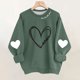 thumbnail image 2 of Tops de Manga Larga de las Mujeres Blusa Suelta Impresa Casual Cuello Redondo Sudaderas sin Capucha Suaves Cómodas Cuatro Estaciones Desgaste de Manga Larga para las Mujeres, 2 of 6