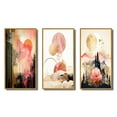 thumbnail image 2 of Designart "Pastel and Gold Boho Chic Serenity II" Modern Geometric Framed Wall Art Set Of 3 - Pink Abstract Frame Gallery Wall Set For Home Decor, 2 of 7