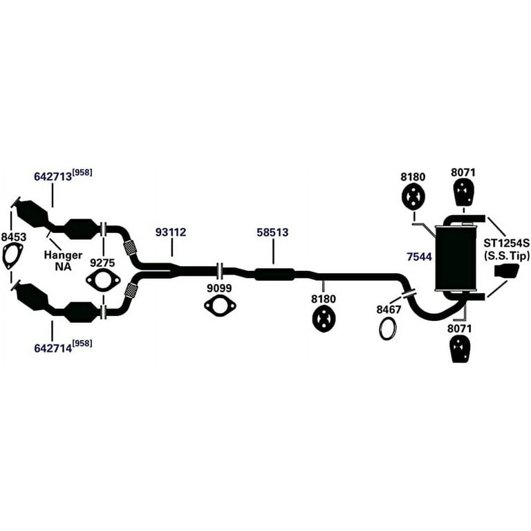 AP Exhaust Catalytic Converter-Direct Fit P/N:642714 Fits