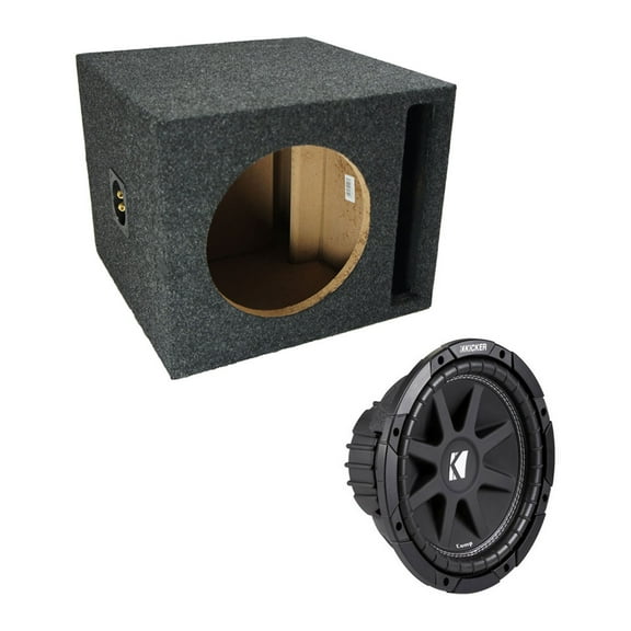 Kicker 10" Loaded Ported Comp Series Sub C10 150 Watts 4 Ohm Subwoofer Box New