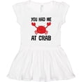 thumbnail image 3 of Inktastic Funny Crab Gift Girls Toddler Dress, 3 of 5