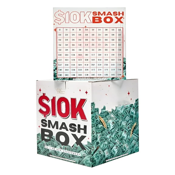 BESTSKY Cash Money Saving Box,Acrylic Glass Piggy Bank,Secure Challenge Saving,Cash Box Budget Planner,Transparent Clear Portable Digital Box (Red-1Pc,5.9In)