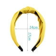 thumbnail image 3 of Mightlink Women Hair Hoop Candy Color Knotted Headband Candy Color Fabric Hair Hoop Elastic Head Band Wide Hairband, 3 of 5