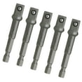 thumbnail image 3 of Juego de 5 adaptadores de extensión de dados, puntas de destornillador, adaptador de dado a taladro, vástago hexagonal de 1/4" para herramientas 375 mm, 3 of 8