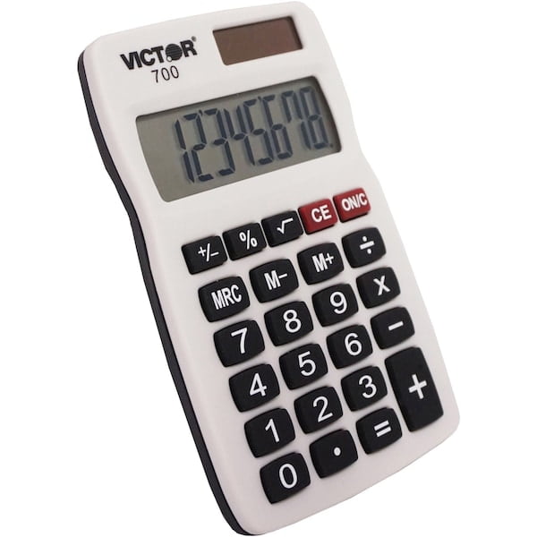 2PACK Victor 700 Pocket Calculator, LCD, 8 Digits