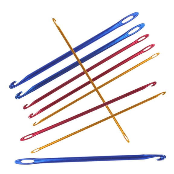 UPKOCH 9Pcs Loom Hooks Aluminum Crochet Hooks For Knitting Sweaters Hats And Scarves Hand Knitting Tools