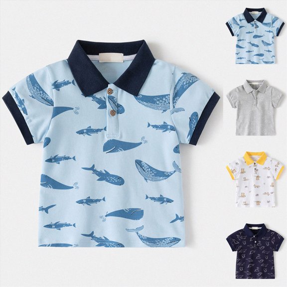 Boys Hawaiian Shirt Kids Short Sleeve Button Down Shirts Tropical Summer Beach Shirts Camp Collar Tops with Pocket 6-12 Months 12-24 Months 2t 3t 4t 5t 6t 7t 8t 9t Children Grey 3-4 Years