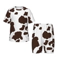 thumbnail image 1 of Balery Brown Cow Conjunto de Pijama Infantil de Manga Corta con Estampado – Ropa de Dormir de Algodón Suave-3X-Large, 1 of 6