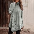 thumbnail image 1 of DPTALR Femmes Tempérament Couleur Unie à Manches Longues Col Rond T-shirt à Manches Longues Irrégulier, 1 of 5
