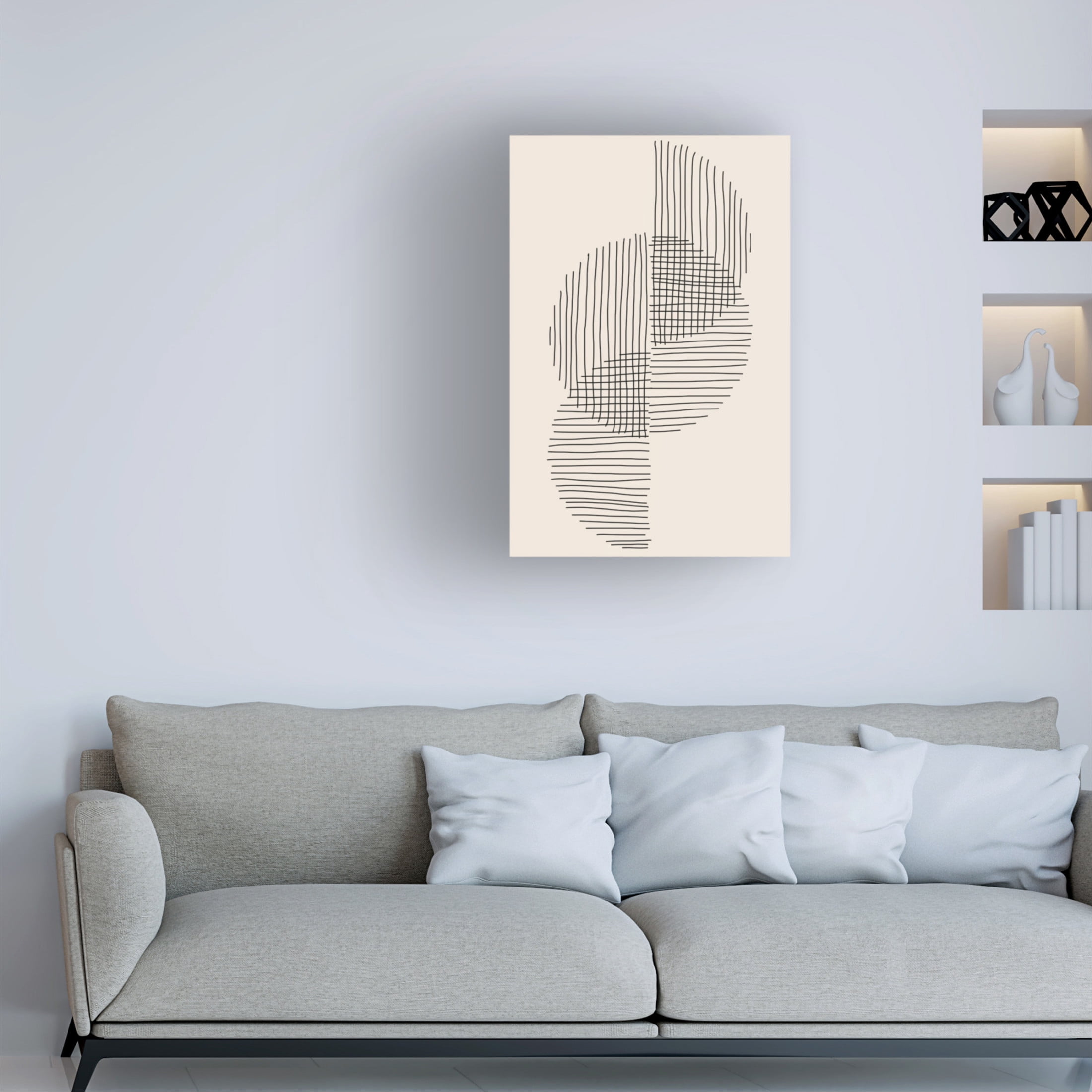 Trademark Fine Art jay stanley  Minimal Circle Series 1 Canvas Wall Art
