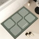 thumbnail image 1 of Alfombra de baño súper absorbente - Respaldo de goma antideslizante, secado rápido y alfombra lavable - gris o verde - 16x24 pulgadas, 1 of 8