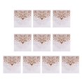 thumbnail image 2 of 10 piezas de tarjetas de invitación huecas para pleaños invitación de de matrimonio dulce, invitación de compromiso nupcial blanco Gloria Tarjetas de invitación para banquetes de boda, 2 of 9