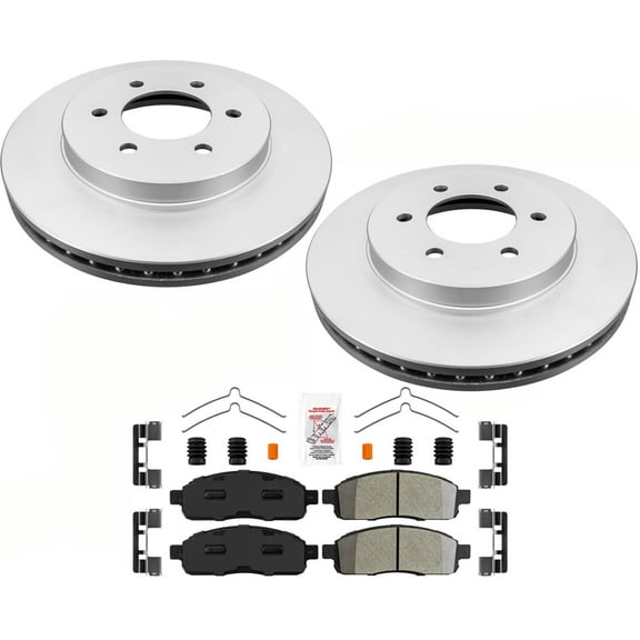Fleet Off Road Duty Disc Brake Rotors Brake Pads For Ford F150 4Wheel Drv 04-08