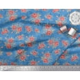 thumbnail image 2 of Soimoi polyester Crepe Fabric Leaves & Rose Floral Print Fabric by Yard 42 Inch Wide, 2 of 3