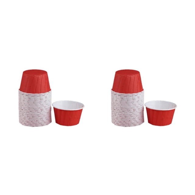 Injueey 50 Uds. De vasos para helado de 200ml, cuencos para postre, yogurt congelado, recipientes para comida para llevar, magdalenas, Type8 NO8