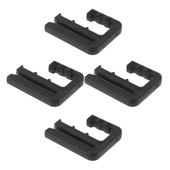 Toyandona 4Pcs Adjustable Black Waist Tightener Clips for Pants Skirts Jeans with Detachable Design