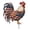 D, variant on Rural Style Painted Rooster Metal Yard Pick, Patriotic Animal Lawn Ornament, 4th Of July Ground Insert Figurine for Backyard Garden Outdoor Landscaping Decor