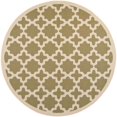 thumbnail image 1 of Safavieh Courtyard Green Indoor Outdoor Rug - Round 7'10", 1 of 4