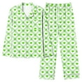 thumbnail image 5 of qelini Sleepwear for Women Valentine's Day Heart Print Long Sleeve Shirt and Pant with Pocket Nightwear Soft Holiday Pjs Set, 5 of 7