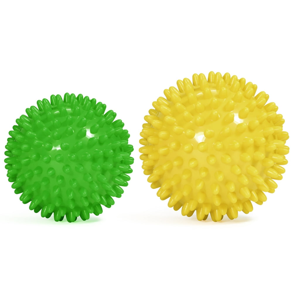 Yes4All Spiky Ball for Deep Tissue Massage Set of 2 Balls 7.5 & 9cm