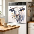 thumbnail image 4 of Dishwasher Magnet Cover, White Highland Cow Flower Decorative Refrigerator Magnet, 23 x 26 Inch Trimmable Dishwasher Front Panel Cover for Home Kitchen Laundry Decorations, Easy Clean, 4 of 6